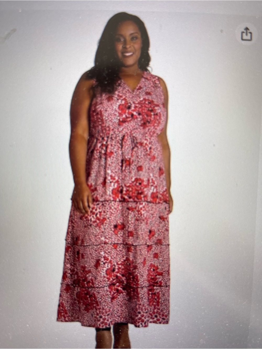 NWOT Poetic Justice Salem’s Maxi Dress in Red. Size 1X